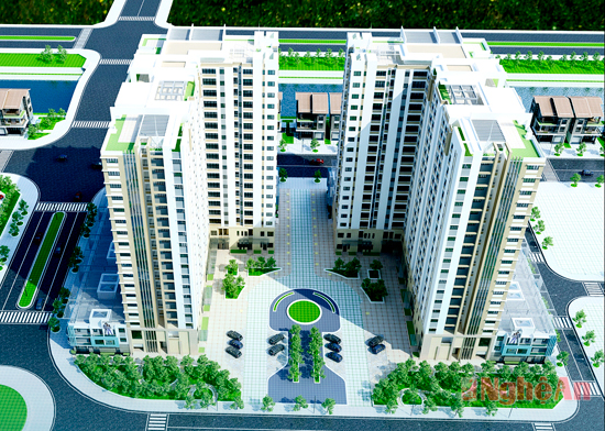 Công trình nhà ở cao tầng kết hợp DVTM và nhà thấp tầng - Khu đô thị mới Cửa Tiền